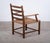 Gold Danish Stained Oak Armchair with Cane and Spindle Back, 1940s For Sale - Image 8 of 10