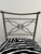 Iron Chairs in Zebra Print Velvet by Rene Prou, 1940s, Set of 2 For Sale - Image 4 of 9