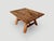 Brown Andrianna Shamaris Minimalist Hand Carved Teak Wood Side Table or Coffee Table For Sale - Image 8 of 18