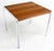 Mid-Century Modern Stow Davis Walnut and Chrome 24"H Side Coffee End Table