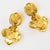 1990s Robert Goossens Gilded Metal Floral Clip Earrings with Pearls and Rock Crystal For Sale - Image 5 of 8
