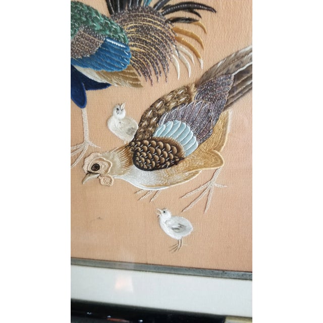 1980s Rooster, Hen, and Chicks Japanese Needlework For Sale - Image 4 of 9