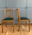 Pair of Vintage Mid Century Wood and Leather Chairs For Sale - Image 4 of 12