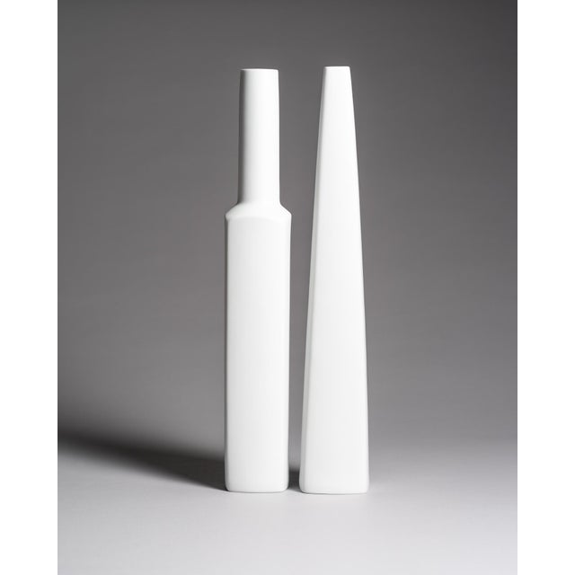 Tall Porcelain Vases by H.Th. Baumann & E.W John Rosenthal, 1960s, Set of 2 For Sale - Image 18 of 18
