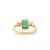 Not Yet Made - Made To Order 2.41 Ctw Natural Emerald Diamond Three Stone Engagement Ring Size 7 (All Sizes Available) For Sale - Image 5 of 8