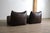 Le Bambole Lounge Chairs in Buffalo Leather by Mario Bellini for B&B Italia, 1970s, Set of 2 For Sale - Image 10 of 12
