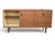 Mid-Century Modern Teak Buffet Credenza With Sliding Doors & Adjustable Shelves For Sale - Image 14 of 15
