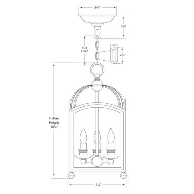Traditional Chapman & Myers for Visual Comfort Signature Arch Top Mini Lantern in Bronze For Sale - Image 3 of 3