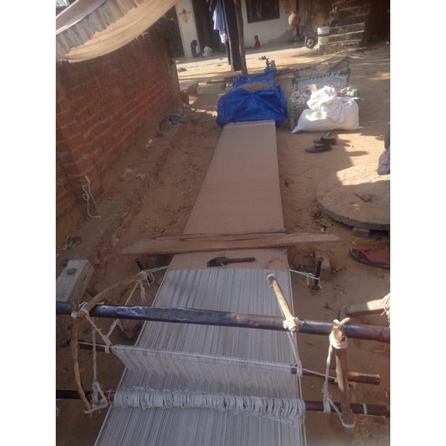 Handmade New Zealand Wool Dhurrie Runner, Solid Beige Runner Rug - 2.5'x10' For Sale - Image 6 of 13