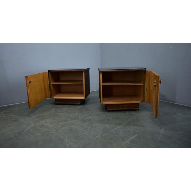 Art Deco Bedside Tables, Czechoslovakia, 1932, Set of 2 For Sale - Image 6 of 18