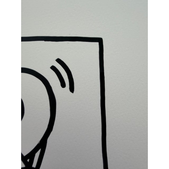 Keith Haring (1958-1990), Dj 84, 1983, Copyright Keith Haring Foundation, Licensed by Artestar New York, Printed in the Uk For Sale - Image 9 of 10