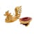 Vintage Burmese Hintha Bird Lacquerware Covered Betel Box For Sale - Image 9 of 10