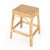 Robias 24.5 in. Seat Height Rectangular Rattan Backless Counter Stool with Footrest, Natural/ Natural Rattan Frame For Sale - Image 9 of 9
