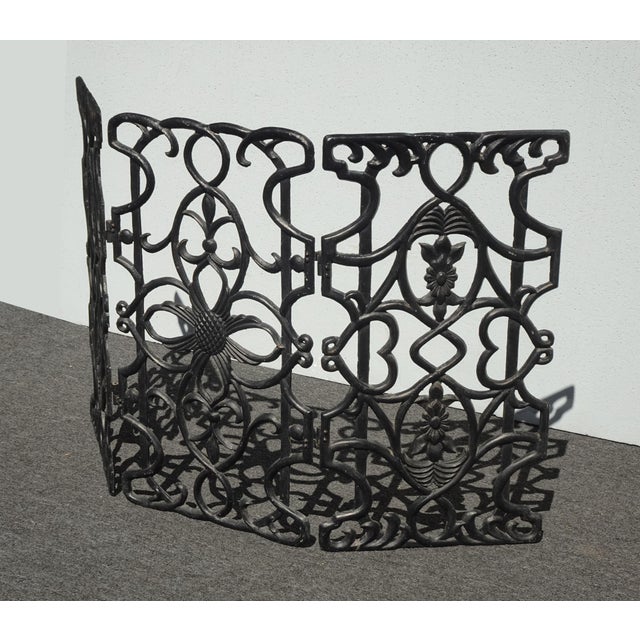 Gorgeous Fireplace Screen in Good Vintage Condition. Solid and Firm. Wear is usual for its age. Please study the photos...