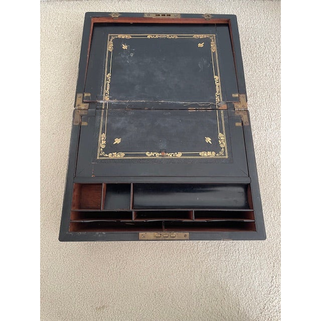 Rare 19th Century Coromandel Writing Slope For Sale In Los Angeles - Image 6 of 8
