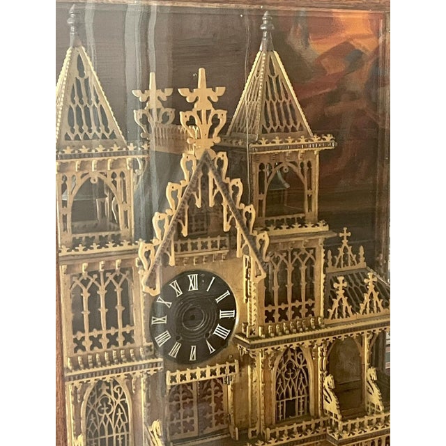 Here is a large antique Victorian fretwork clock in original cabinet , missing movement, case and cabinet only. 37” tall.
