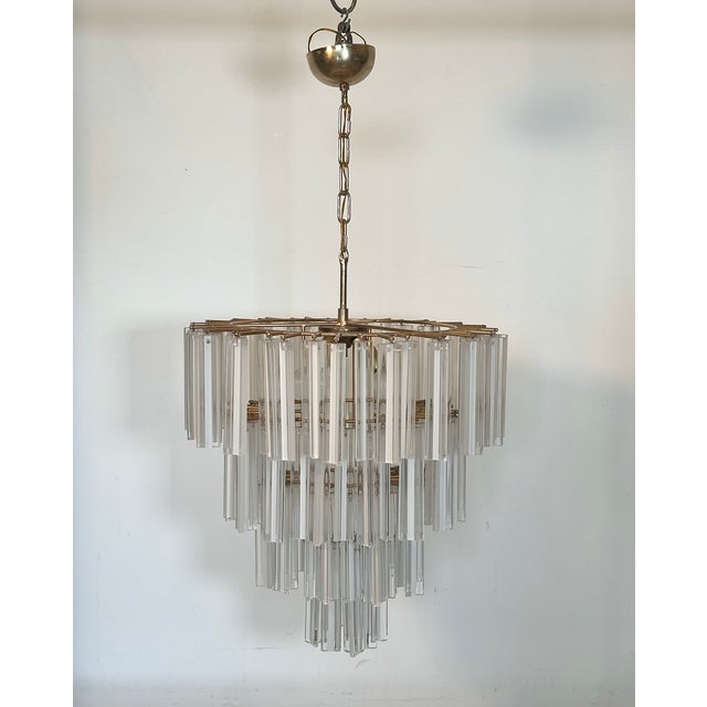 Vintage Murano Glass Chandelier, 1970s For Sale - Image 12 of 12