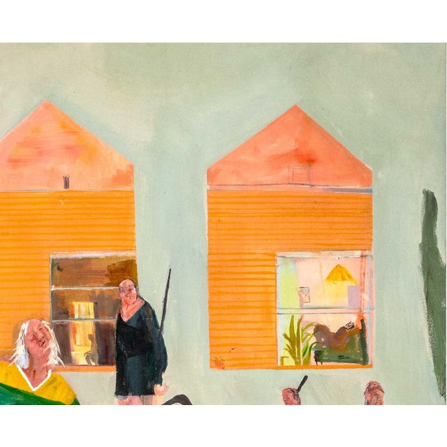 2020s Grace Metzler Hockey Game Oil and Acrylic For Sale - Image 5 of 7