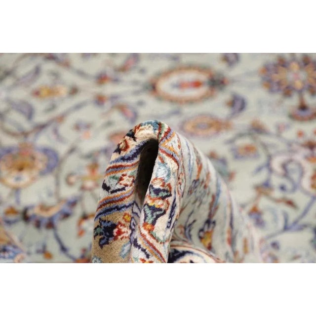 Kashan Rug with Floral Pattern For Sale - Image 10 of 11