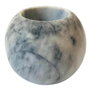 Marble Sphere Votive Candle Holder For Sale