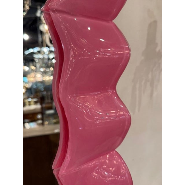 Modern Hot Pink Murano Glass Mirrors For Sale - Image 3 of 5