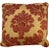 Pair of Decorative Embroidered Fleur De Lis Accent Throw Pillows in Red For Sale - Image 11 of 12