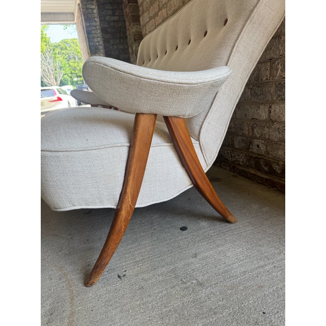 Ecru Mid Century Modern Dutch Sofa by Theo Ruth For Sale - Image 8 of 12