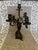 Mid 20th Century 5 Arm French Baroque, Gothic Candlestick For Sale - Image 4 of 12