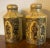 Large Antique 19th Century English Regency Chinoiserie Tole Tea Caddy Canisters in Yellow - a Pair For Sale In New York - Image 6 of 12
