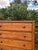 Mid-Century Modern Antique Pine Four-Drawer Chest With Scalloped Base For Sale - Image 3 of 5