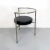 1980s Post Modern Italian Cockpit Shape Leather & Steel Side Chair, 1980s For Sale - Image 5 of 16