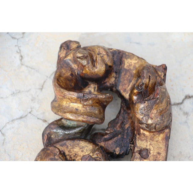 18th Century Wooden Baroque Gold Leaf Ornament For Sale - Image 4 of 13