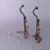 Early 20th Century Circa 1900 Antique Large Arts & Crafts Yellin School Wrought Iron Andirons- a Pair For Sale - Image 5 of 9