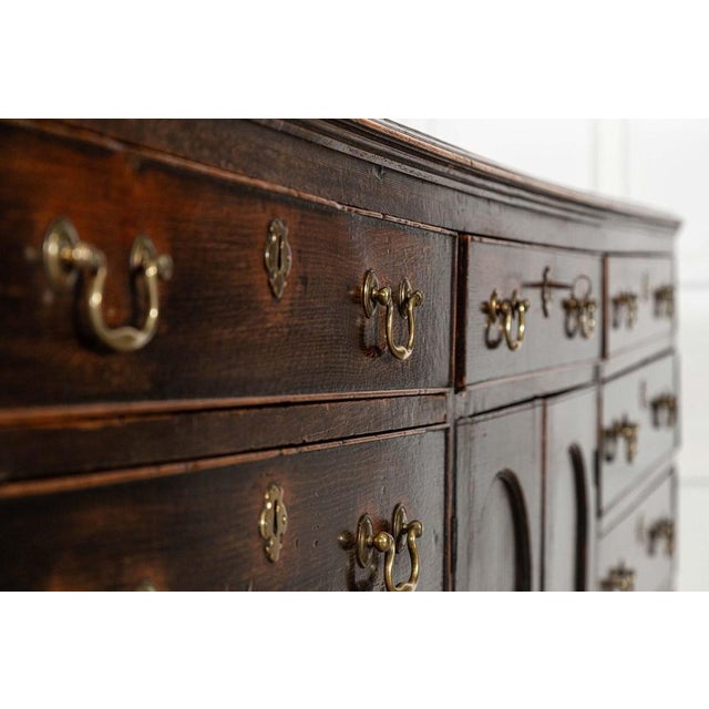 Large English George III Provincial Oak Dresser Base, 1790s For Sale - Image 9 of 18