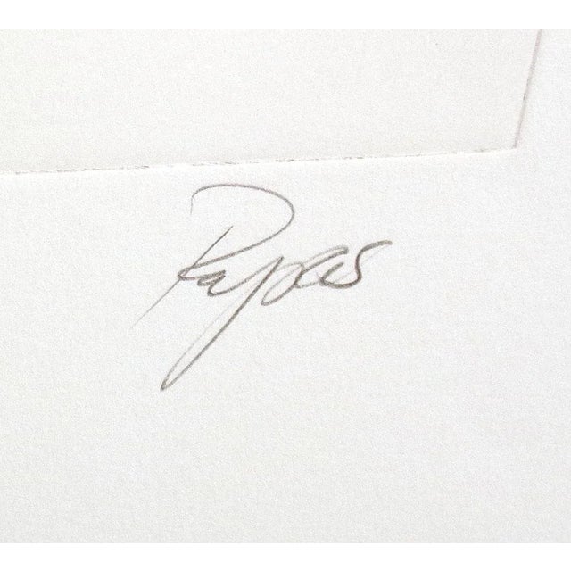 William Papas "Bikers" Signed Numbered Hand Colored Etching of Motorcyclists For Sale In Denver - Image 6 of 6