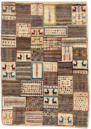 Persian Gabbeh Rug - 2′9″ × 3′11"