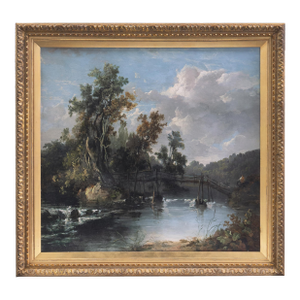 'River Landscape With Rider', English School, Barbizon