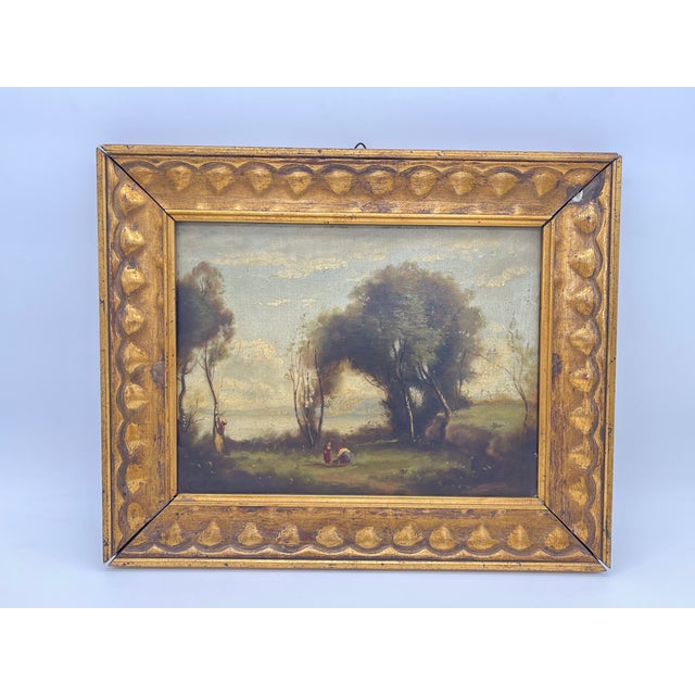 Lakeside Landscape, 1890, Oil on Canvas, Framed For Sale - Image 12 of 18