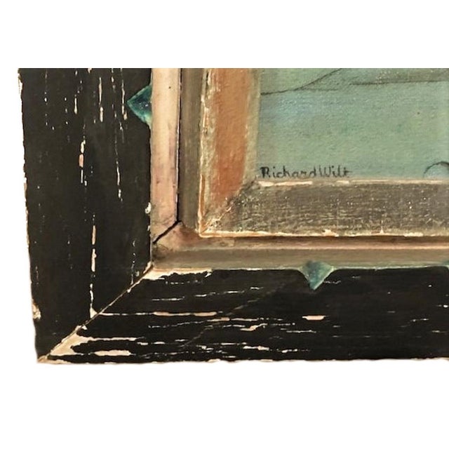 Textile Richard Wilt, Caesar, American Mid-Century Modern O/C Painting, Ca. 1960s For Sale - Image 7 of 9