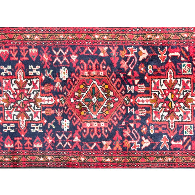 Mid-20th Century Persian Heriz Runner For Sale - Image 9 of 14
