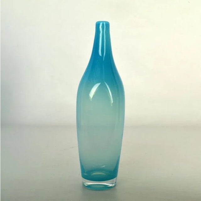 Blue Hand Blown Vases by Floris Meydam and Siem Van De Marel, 1960s, Set of 3 For Sale - Image 9 of 10