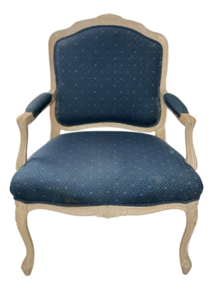 Late 20th Century French Louis XV Bergere Armchair by Sherrill Furniture
