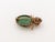 Jade 10k Yellow Gold Jade Quartz Insect Brooch For Sale - Image 8 of 8