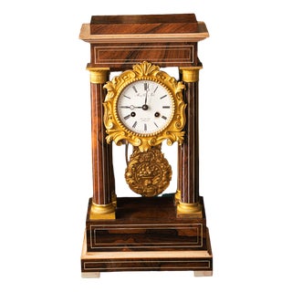 Clock in Bronze For Sale