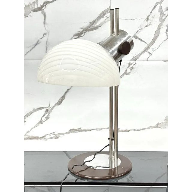 1970s Space Age Table Lamp in Glass, 1970 For Sale - Image 5 of 10