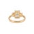 18k Yellow Gold 3.59ctw Cushion Cut Lab Grown Diamond Tree-Stone Engagement Ring, Size 7.75 For Sale In Houston - Image 6 of 9