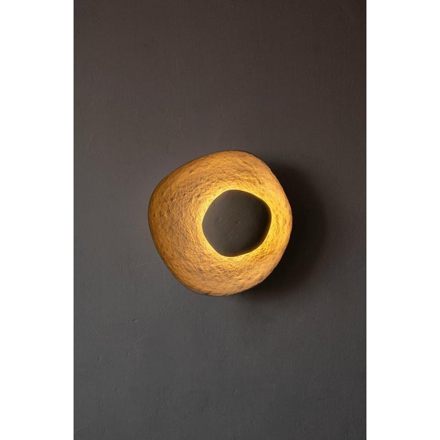 Ruins Eclipse Wall Lamp in Papier Mâché by Szymon Keller For Sale - Image 4 of 7