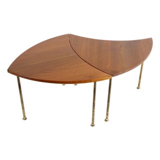 Vintage Peter Hvidt Teak Pinwheel Side Tables for John Stuart 2 Each For Sale
