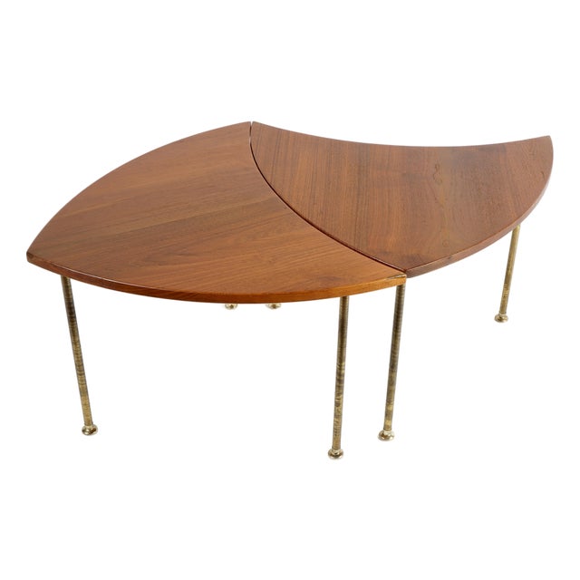 Vintage Peter Hvidt Teak Pinwheel Side Tables for John Stuart 2 Each For Sale