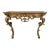 Mid 18th Century Italian Rococo Painted and Gilded Console For Sale